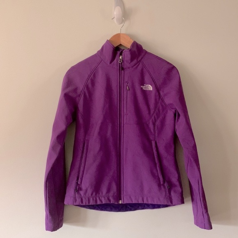 The North Face Softshell Purple Floral Jacket S/P